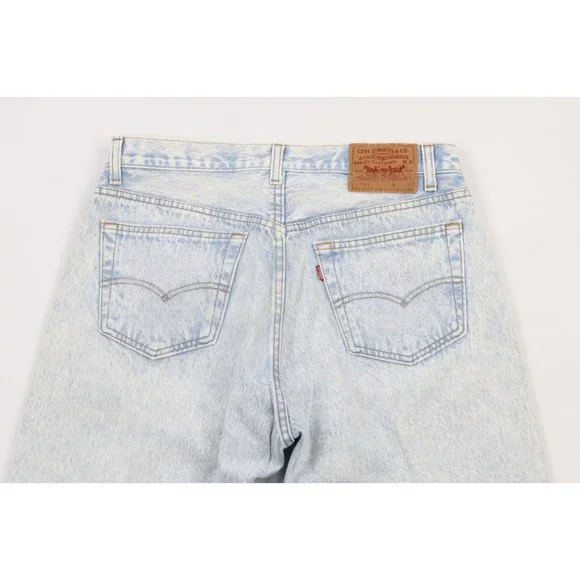 Vintage 90s Levis 501xx Mens 32x30 Distressed Button Fly Acid Wash Jeans USA